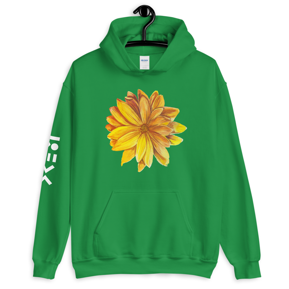 Green Floral Unisex Hoodie